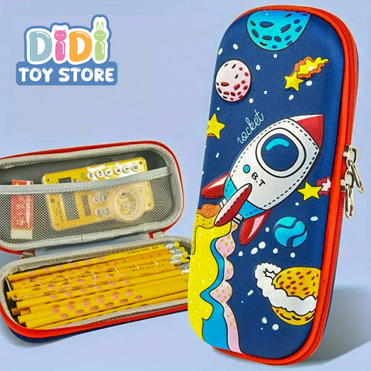 3D Pencil Case Rocket